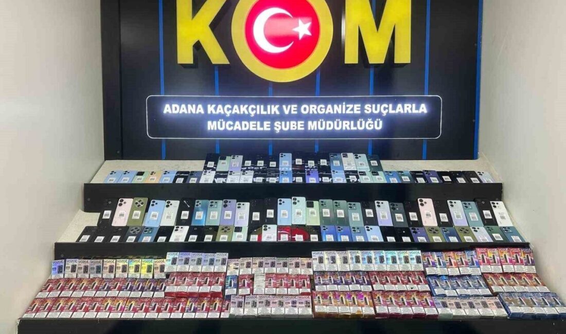 Adana’da gümrük kaçağı cep telefonları ve elektronik sigaralar ele geçirildi Adana'da, Sarıçam ilçesinde gerçekleştirilen operasyonda, gümrük kaçağı 100 cep telefonu