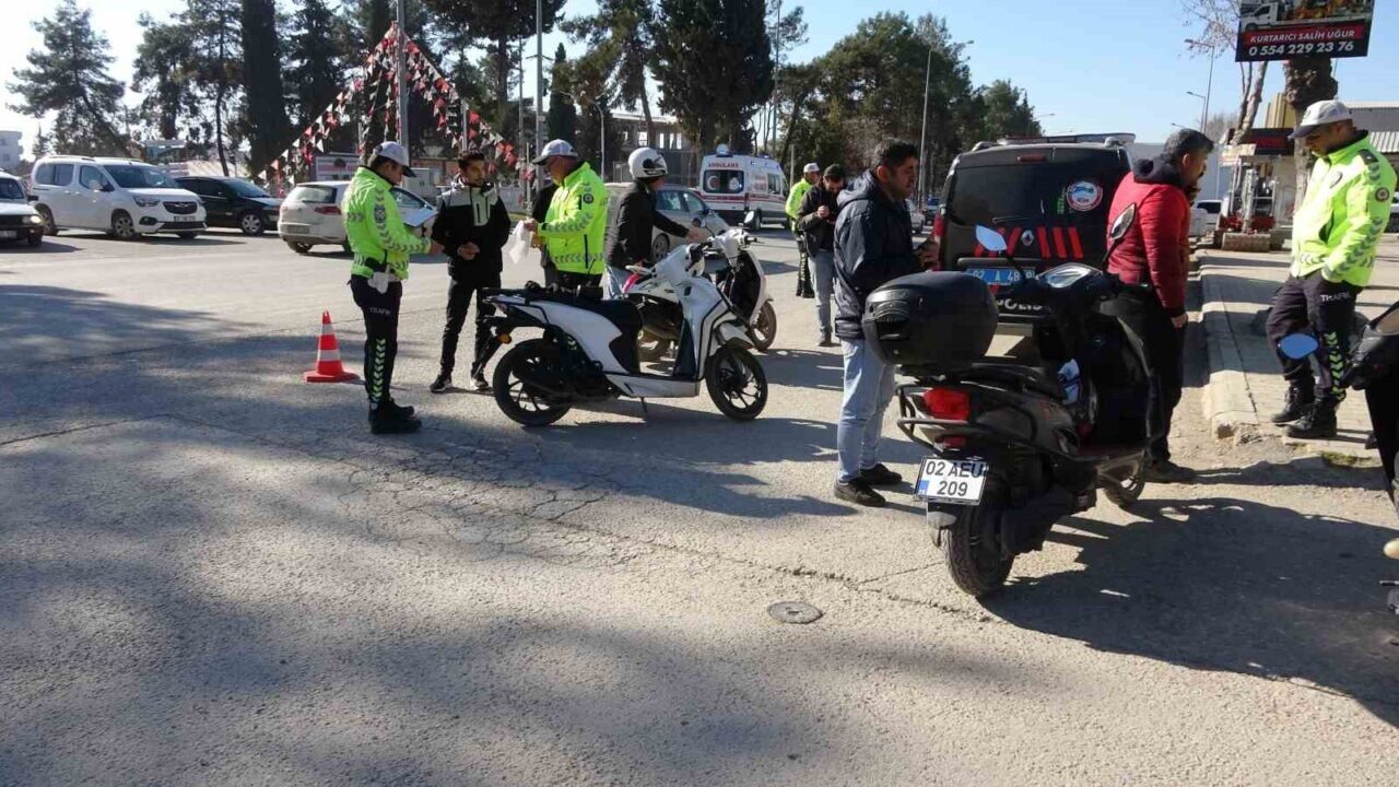 Adıyaman İl Emniyet Müdürlüğü, motosiklet kazalarını önlemek amacıyla denetimlerini arttırdı.