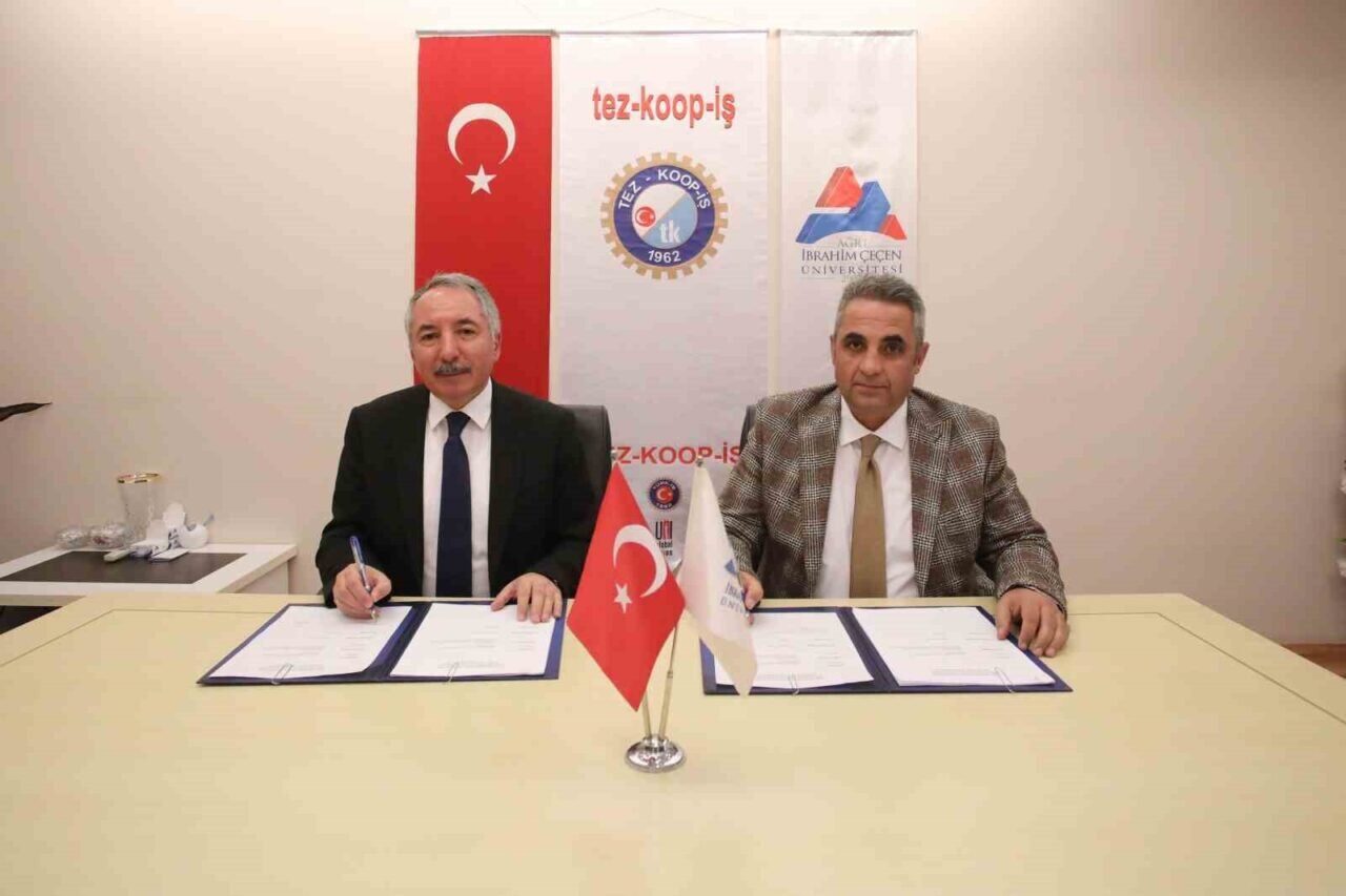 Ağrı İbrahim Çeçen Üniversitesi ile Tez-Kop-İş arasında 2025-2026 yıllarını kapsayan