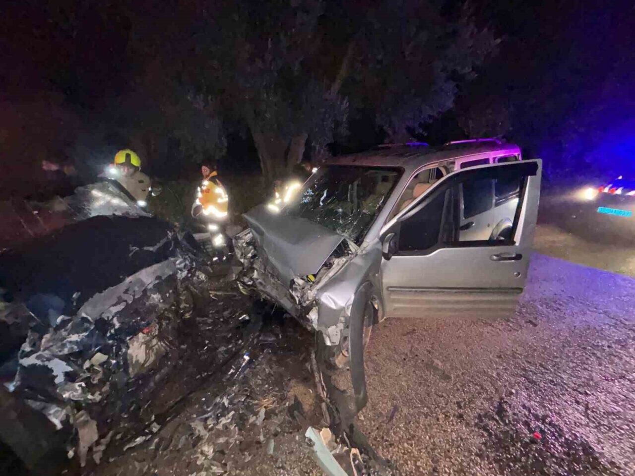 Balıkesir'in Bandırma ilçesinde Edincik Mahallesi Düzler yolunda meydana gelen trafik
