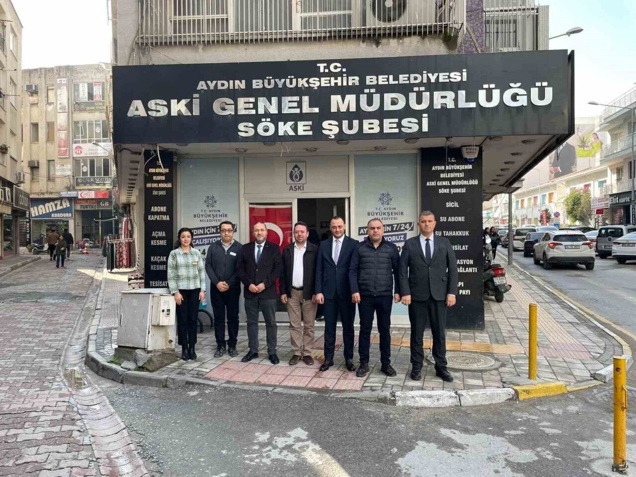 Aydın Büyükşehir Belediyesi ve ASKİ yöneticileri, Söke Belediye Başkanı Mustafa