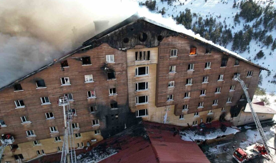 Bolu’nun Kartalkaya ilçesindeki Grand Kartal Otel’de çıkan yangın, sömestir tatili