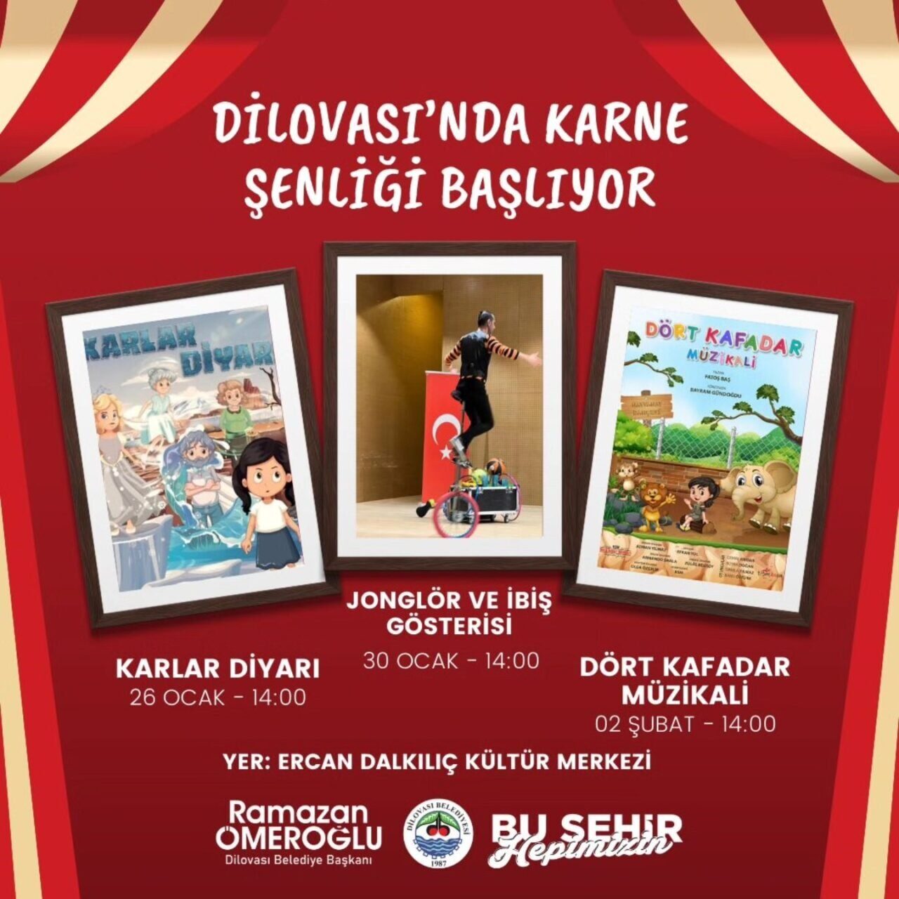 Dilovası Belediyesi, 26 Ocak-2 Şubat tarihleri arasında öğrencilere yönelik eğlenceli