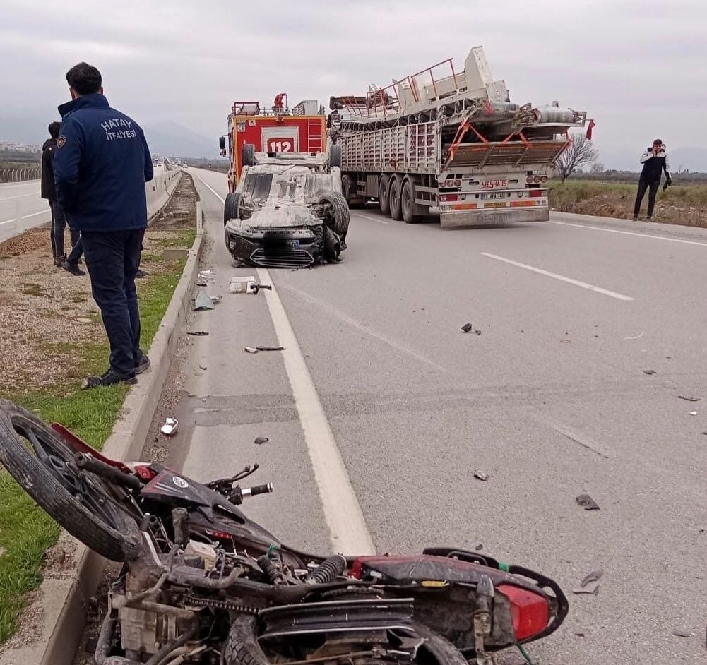 Hatay'ın Hassa ilçesinde meydana gelen trafik kazasında Ali K. yönetimindeki