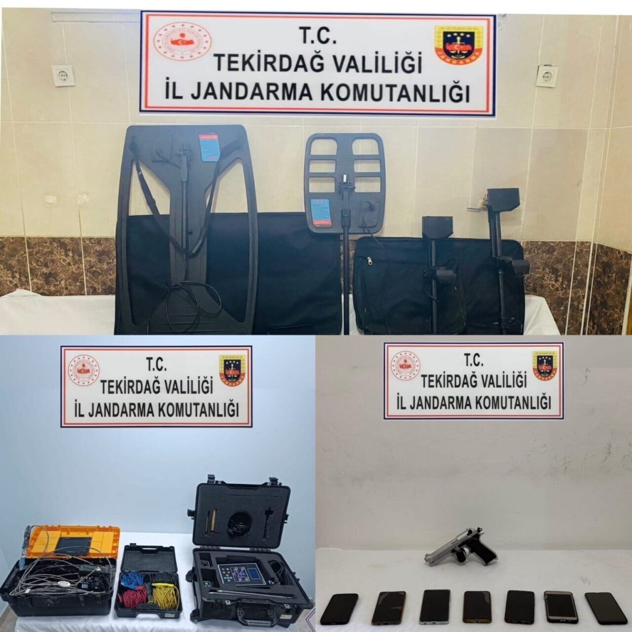 Tekirdağ İl Jandarma Komutanlığı'nın düzenlediği operasyonda, A.U., M.B., E.K., N.G.