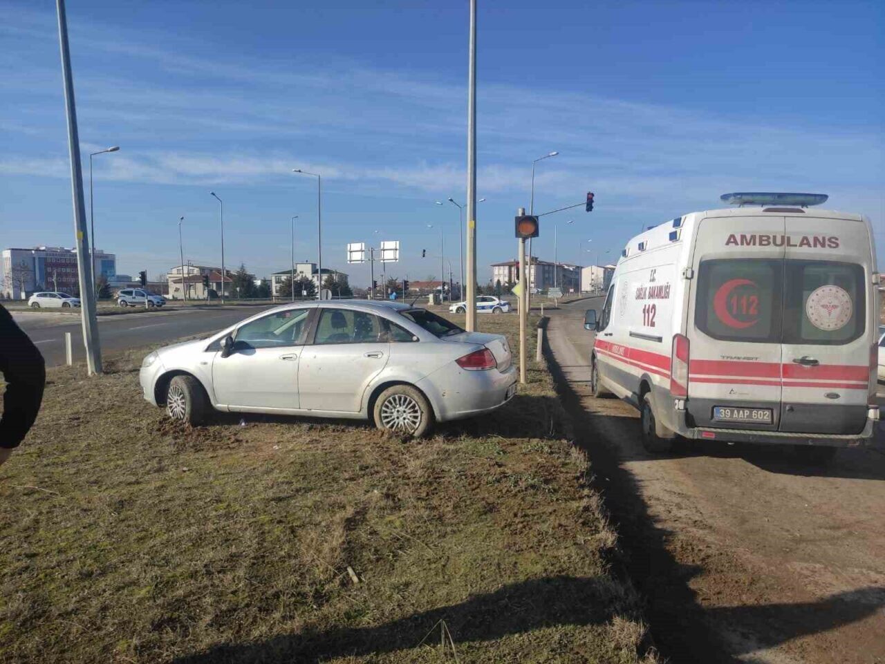 Kırklareli'nin Babaeski ilçesinde, 59 AIP 763 plakalı Fiat marka otomobilin