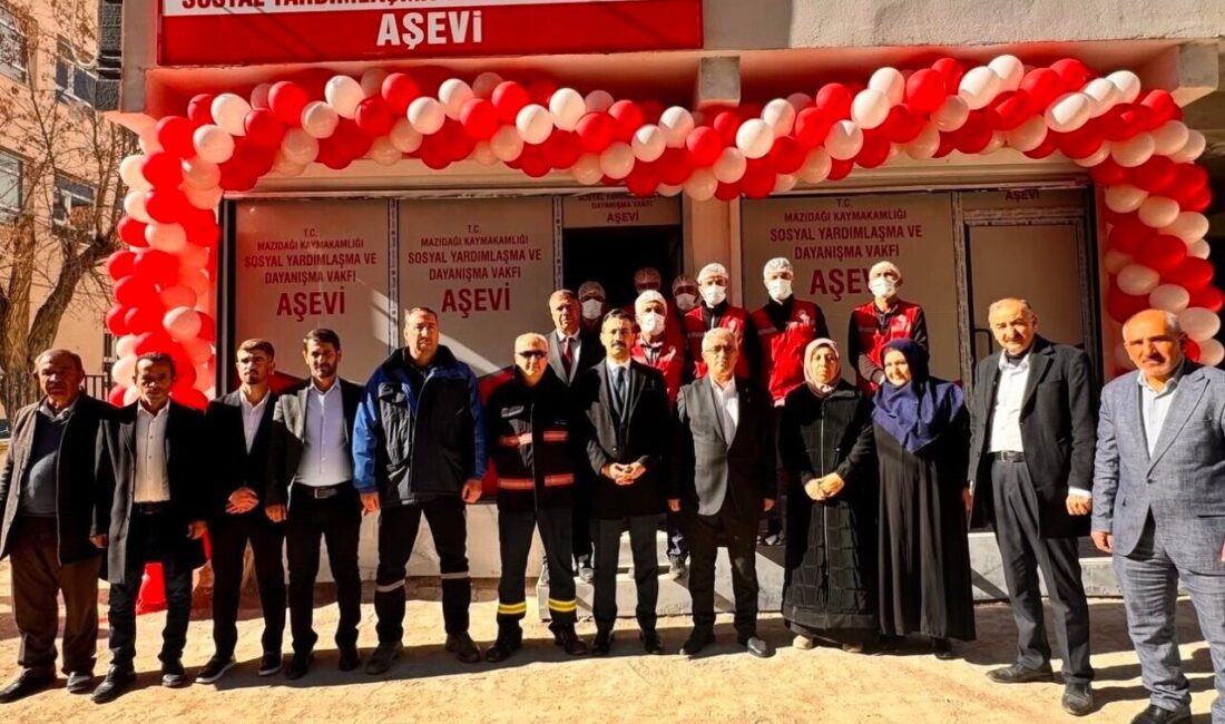 Mardin Mazıdağı’nda 300 kişiye yemek hizmeti verecek aş evinin açılışı gerçekleştirildi Mardin’in Mazıdağı ilçesinde Sosyal Yardımlaşma ve Dayanışma Vakfı tarafından işletilen