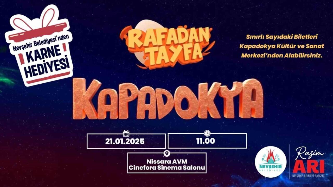 Nevşehir Belediye Başkanı Rasim Arı, TRT Çocuk'un "Rafadan Tayfa Kapadokya"