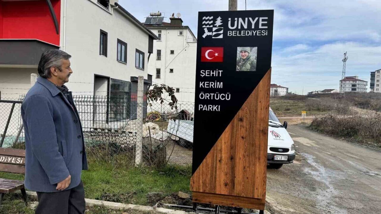 Hakkari'de 2016 yılında şehit olan Uzman Çavuş Kerim Örtücü’nün adı,