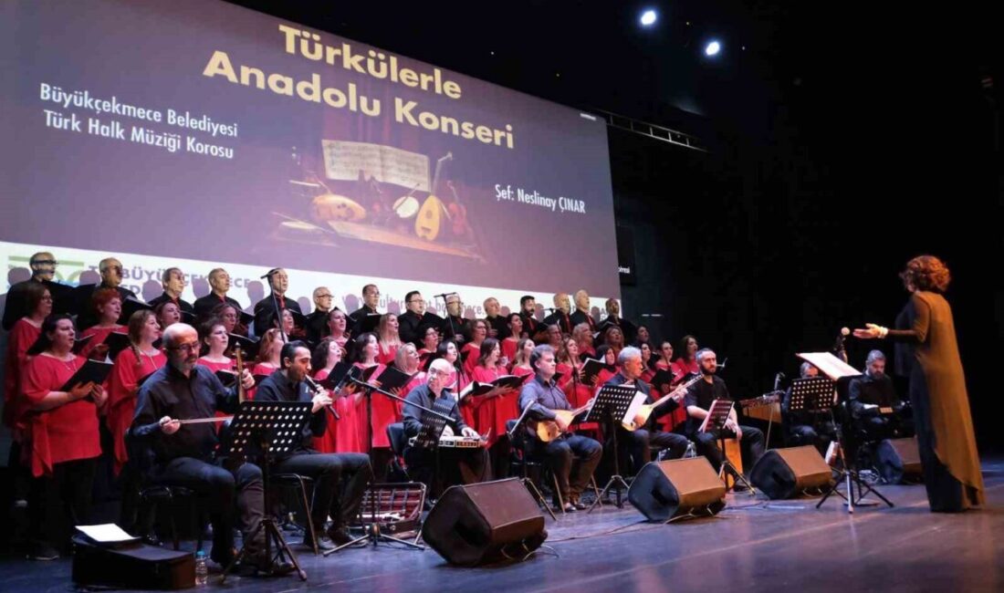 Büyükçekmece Türk Halk Müziği Korosu’ndan muhteşem “Türkülerle Anadolu” Konseri Büyükçekmece Belediyesi Türk Halk Müziği Korosu, Neslinay Çınar yönetiminde "Türkülerle