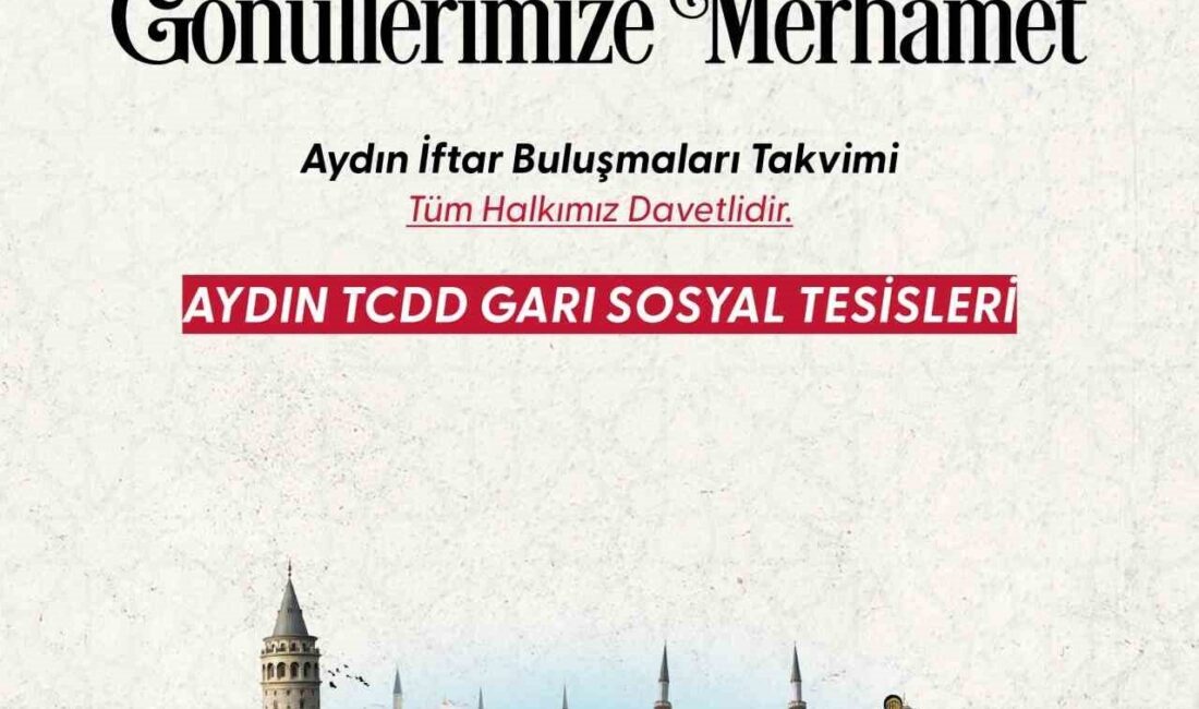 Aydın’da Ramazan Boyunca TCDD Garı’nda Ücretsiz İftar Sofraları Kurulacak Aydın Vakıflar Bölge Müdürlüğü, Ramazan boyunca TCDD Garı Sosyal Tesisi'nde