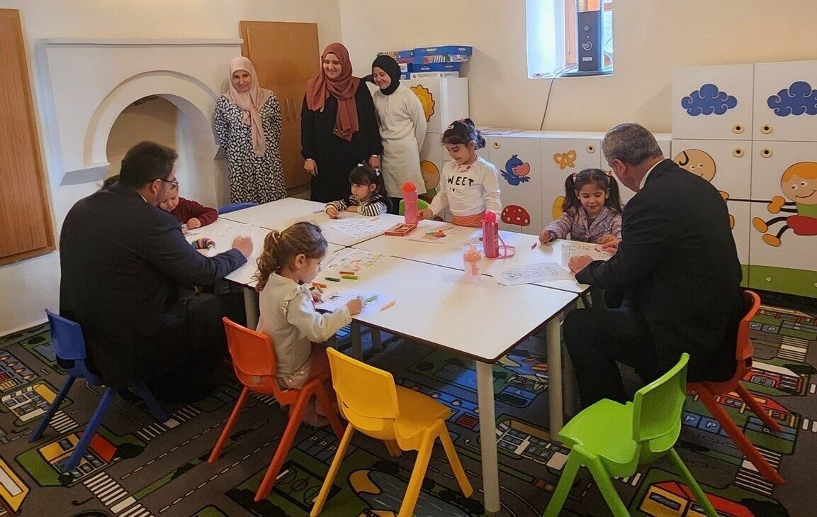 Aydın'ın Efeler ilçesindeki Nasuhpaşa Külliyesi'nde 4-6 yaş arası çocuklar için