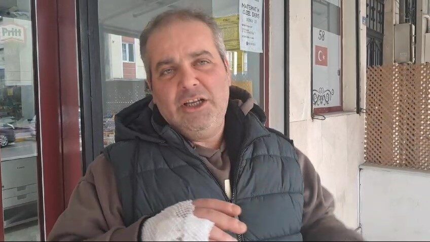 Kocaeli'nin Körfez ilçesinde başıboş gezen bir pitbull, Sinan Tokatlı'nın köpeğine