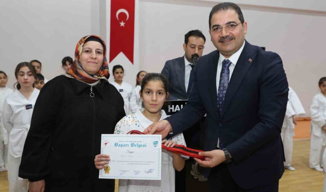 Haliliye Belediyespor Kulübü'nde 120 genç sporcunun katıldığı Kuşak Terfi Sınavı'nın