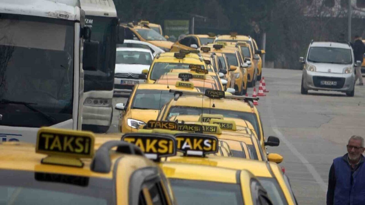 Bursa'da taksi ücretlerine 9 Şubat 2025'ten itibaren geçerli olacak şekilde