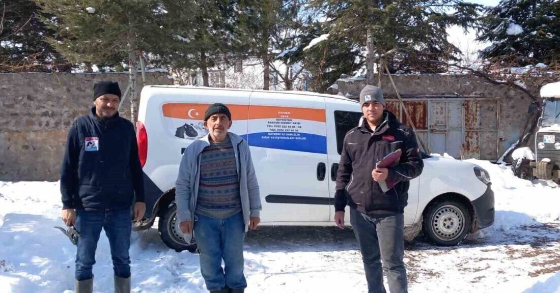 Kış Şartlarına Rağmen Kayseri’deki Damızlık Sığır Yetiştiricileri Hizmet Vermeye Devam Ediyor Kayseri Damızlık Sığır Yetiştiricileri Birliği, zorlu kış şartlarına rağmen kırsal
