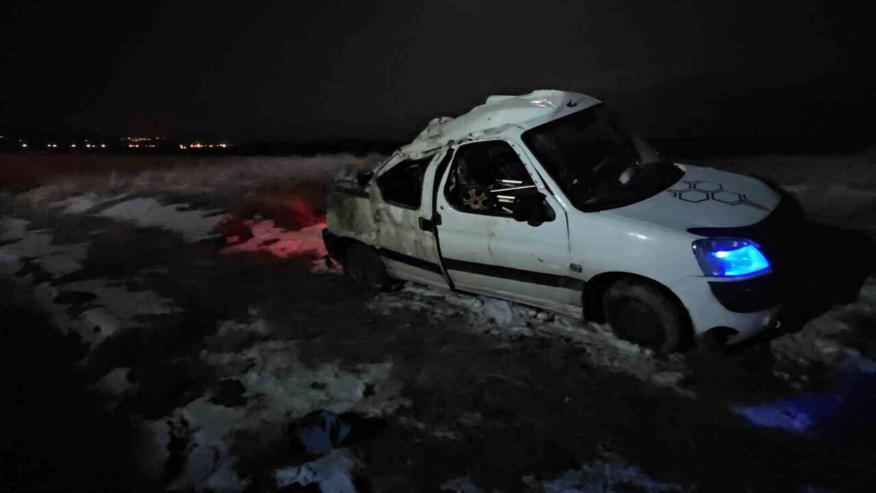 Bitlis’in Adilcevaz ilçesinde A.T.'nin kullandığı kamyonet, aniden yola çıkan domuz