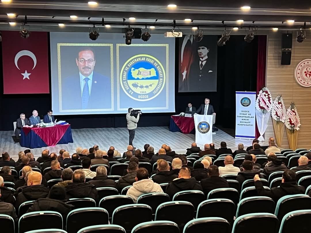 Düzce Esnaf ve Sanatkarlar Kredi Kefalet Kooperatifi, olağan mali kongresinde