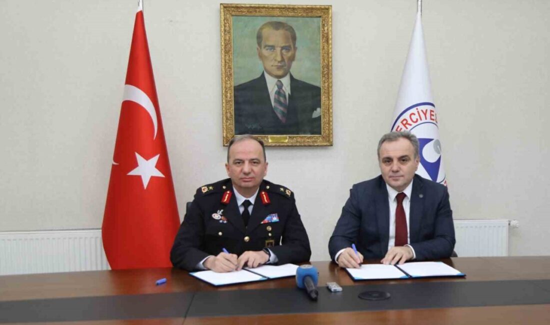 Erciyes Üniversitesi ile Jandarma Genel Komutanlığı Arasında Kriminal İş Birliği Protokolü İmzalandı Erciyes Üniversitesi ile Jandarma Genel Komutanlığı Kriminal Başkanlığı arasında adli