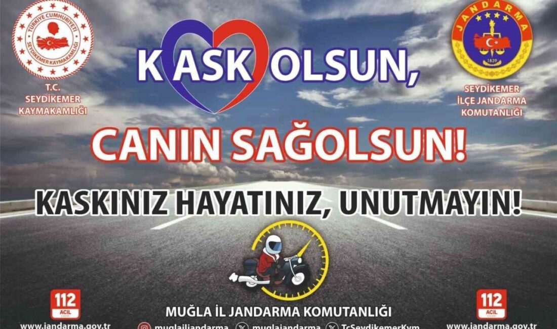 Muğla İl Jandarma Komutanlığı, motosiklet kazalarını azaltmak için "Kask Olsun