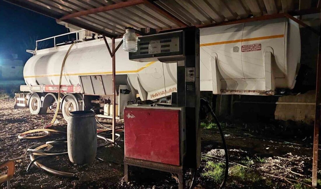 Gaziantep’te jandarma, M.E. ve A.E. adlı şüphelilerin kaçak akaryakıt ticareti