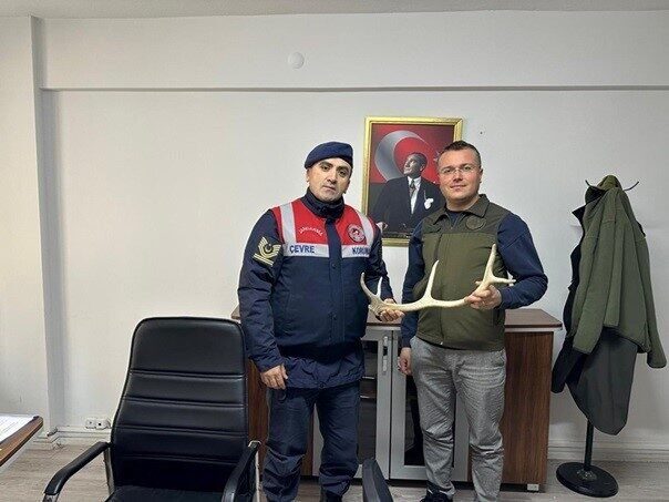 Eskişehir’de sosyal medya üzerinden geyik boynuzu satan şahıs jandarma tarafından yakalandı. Eskişehir'de sosyal medya üzerinden geyik boynuzu satan bir kişi, jandarma
