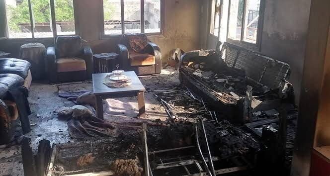 Isparta’nın Pirimehmet Mahallesi’nde bir apartman dairesinde çıkan yangında, 5 kişi
