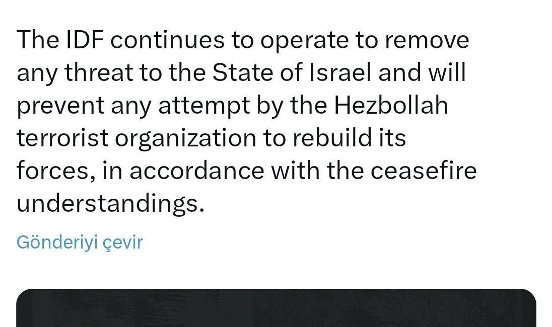 İsrail, Hizbullah’a ait askeri hedeflere hava saldırıları gerçekleştirdiğini duyurdu. İsrail ordusu, Lübnan'daki Hizbullah'a ait iki askeri hedefe hava saldırıları