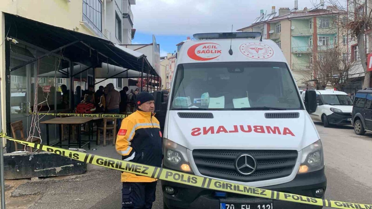 Karaman'daki bir kıraathanede sabah saatlerinde rahatsızlanan 40 yaşındaki Muharrem Gökgül,