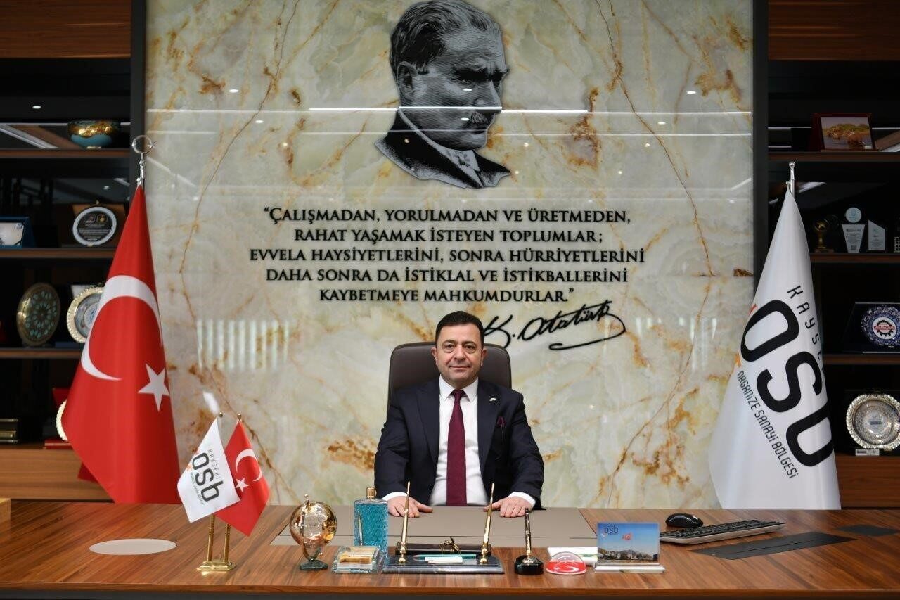 Kayseri OSB Başkanı Mehmet Yalçın, Berat Kandili dolayısıyla yayımladığı mesajda