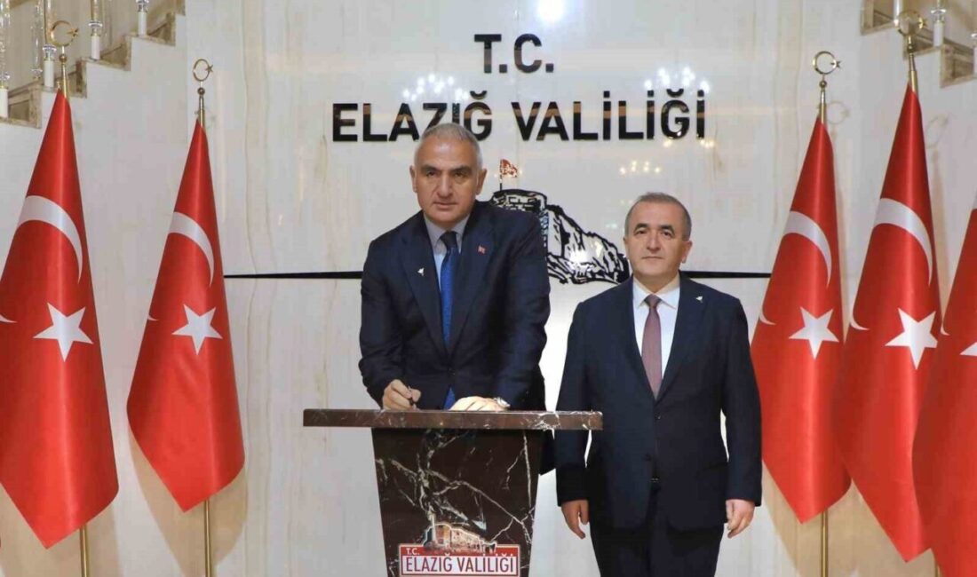 Bakan Mehmet Nuri Ersoy, Kahramanmaraş depreminin yıl dönümünde Elazığ’da incelemelerde bulundu. Kültür ve Turizm Bakanı Mehmet Nuri Ersoy, Kahramanmaraş merkezli 11