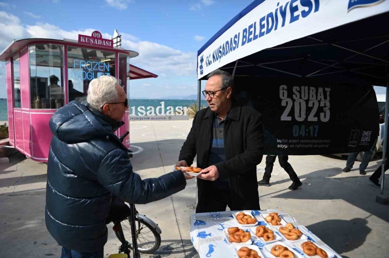 Kuşadası Belediyesi, 6 Şubat 2023 depremlerinin ikinci yıl dönümünde lokma