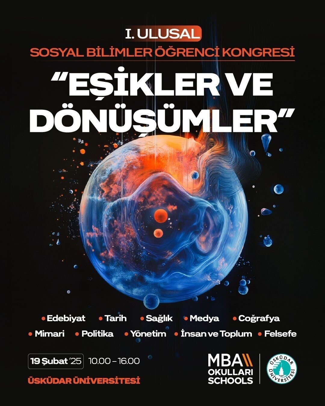 Üsküdar Üniversitesi ve MBA Okulları tarafından 19 Şubat 2025'te "Eşikler