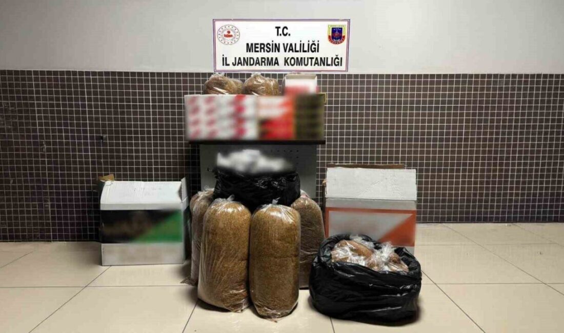 Mersin’de düzenlenen jandarma operasyonunda 28 bin 500 kaçak makaron ve 125 kilogram tütün ele geçirildi. Mersin'de jandarma, kaçak sigara ticareti yaptığı belirlenen bir kişinin iş