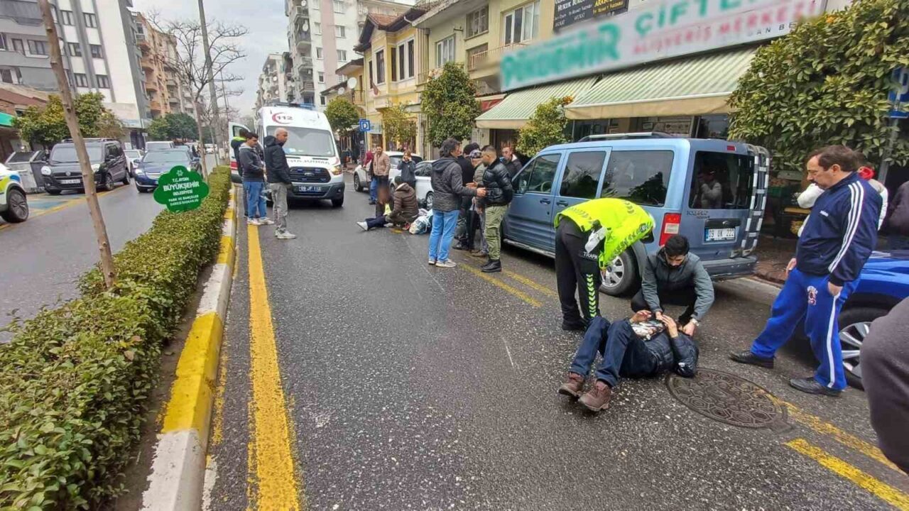 Aydın'ın Efeler ilçesinde motosikletin yayaya çarpması sonucu M.C. ve motor