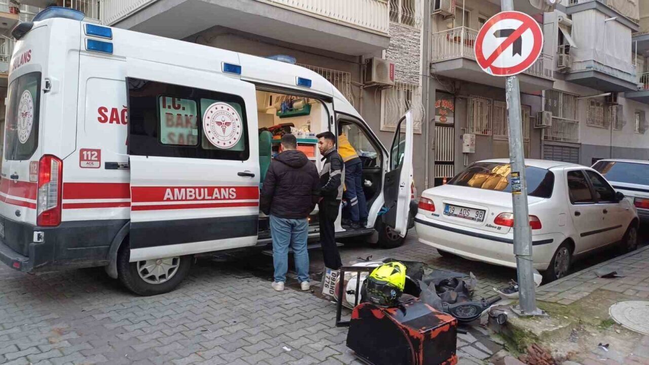 Aydın’ın Efeler ilçesinde otomobil ve motosikletin çarpışması sonucu E.G. isimli