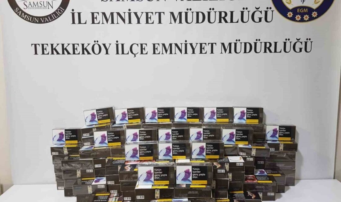 Samsun’da düzenlenen polis operasyonunda 20 bin adet kaçak makaron ele geçirildi Samsun'un Tekkeköy ilçesinde polis, bir araçta yaptığı operasyonda 20 bin