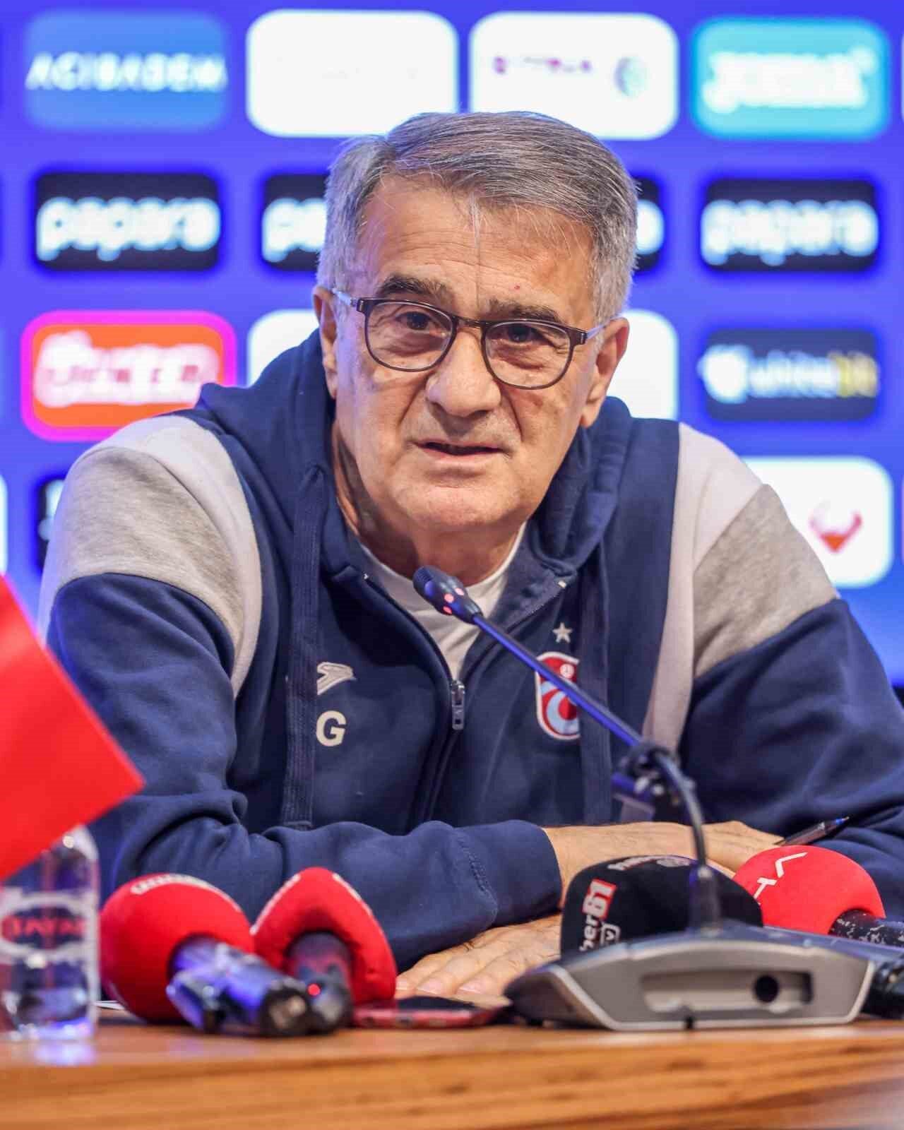 Trabzonspor Teknik Direktörü Şenol Güneş, takımlarının zor bir dönemden geçtiğini