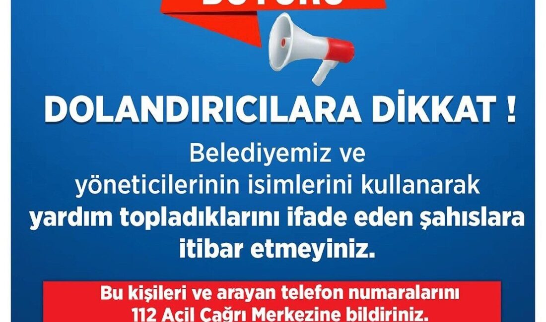 Talas Belediyesi’nden dolandırıcılık uyarısı: Başkan Yalçın ve yöneticilerin isimleri kullanılmakta! Talas Belediyesi, dolandırıcıların belediye başkanı Mustafa Yalçın ve yöneticilerin isimlerini