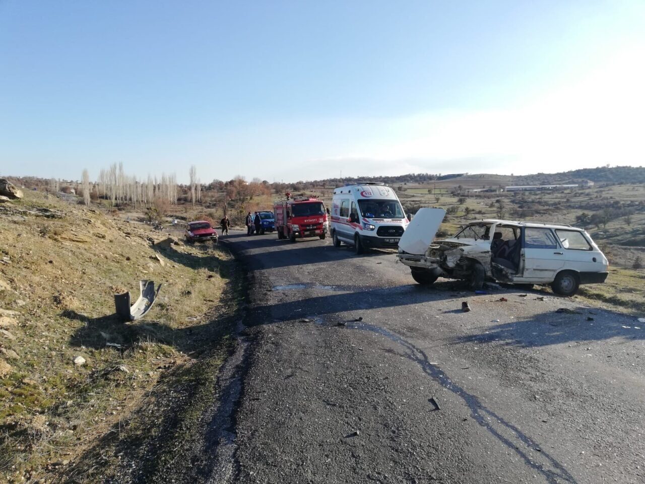 Uşak'ın Eşme ilçesinde M.P. (66) ile M.U. (64) yönetimindeki iki