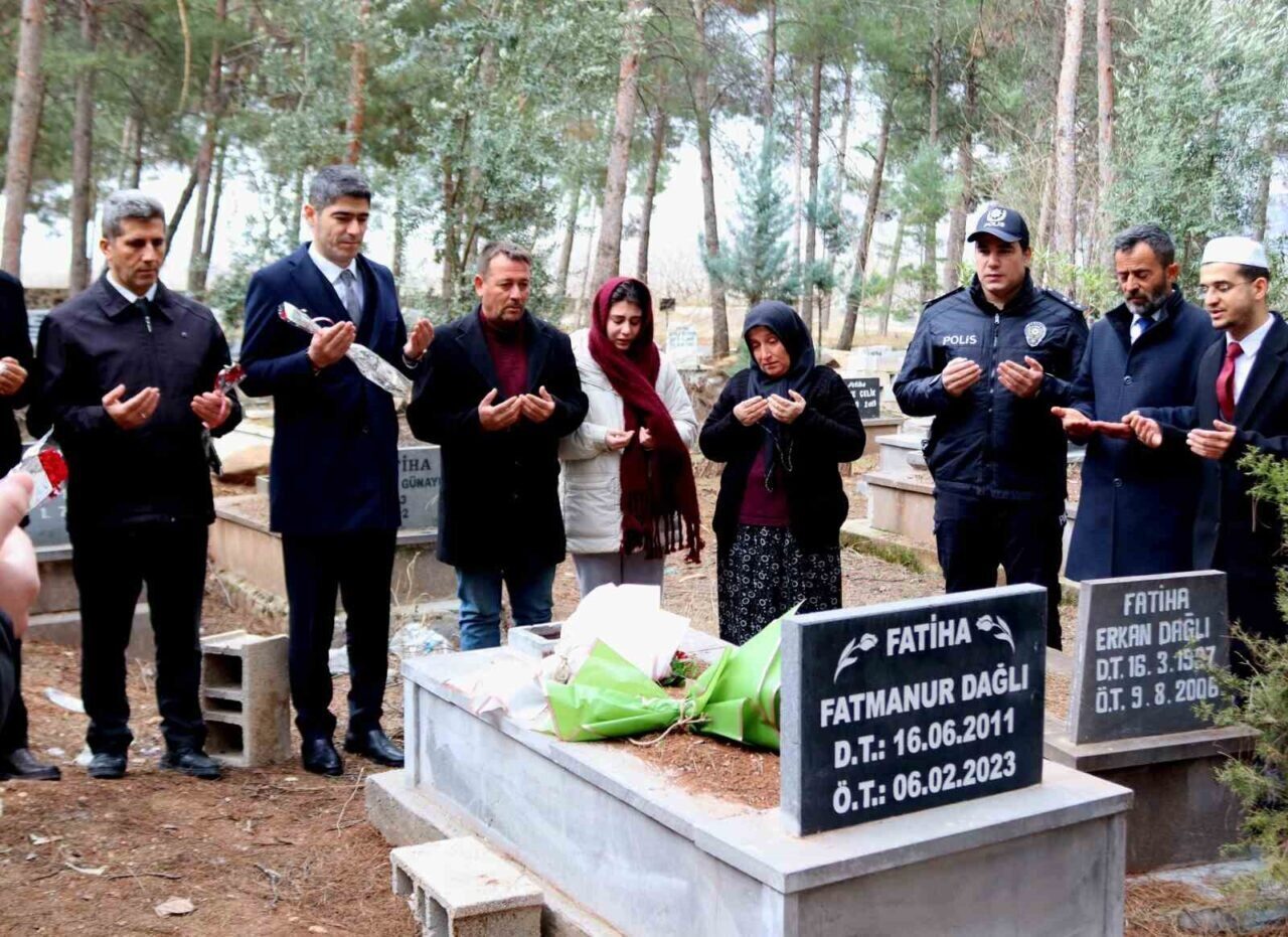 Gaziantep Yavuzeli ilçesinde, Kahramanmaraş merkezli depremlerde hayatını kaybeden Fatmanur Dağlı,