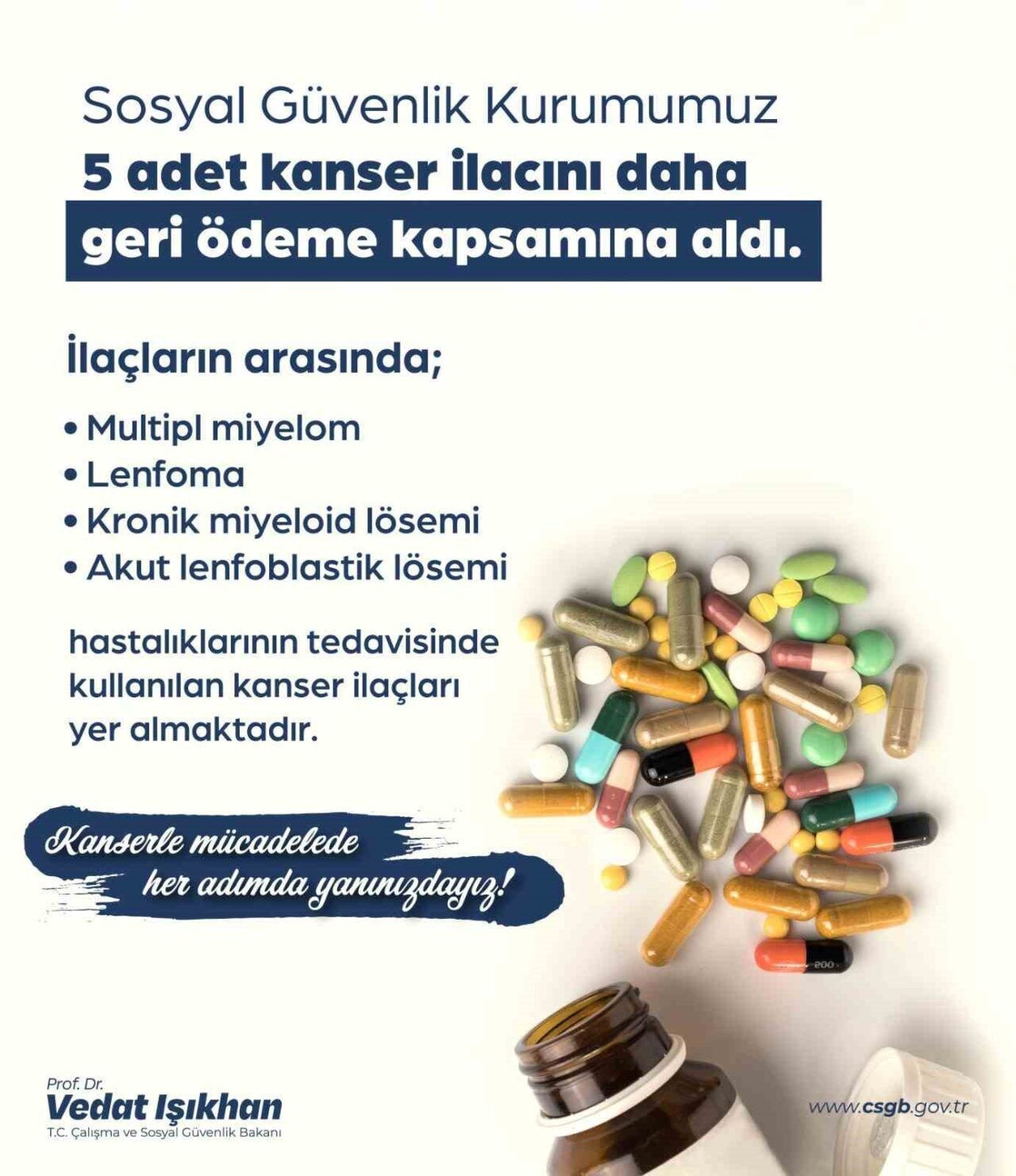 Çalışma ve Sosyal Güvenlik Bakanı Vedat Işıkhan, Sosyal Güvenlik Kurumu