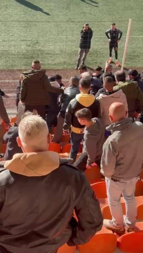 Kocaeli Süper Amatör Lig Play-Off maçında Derince ile Bağdatspor arasında