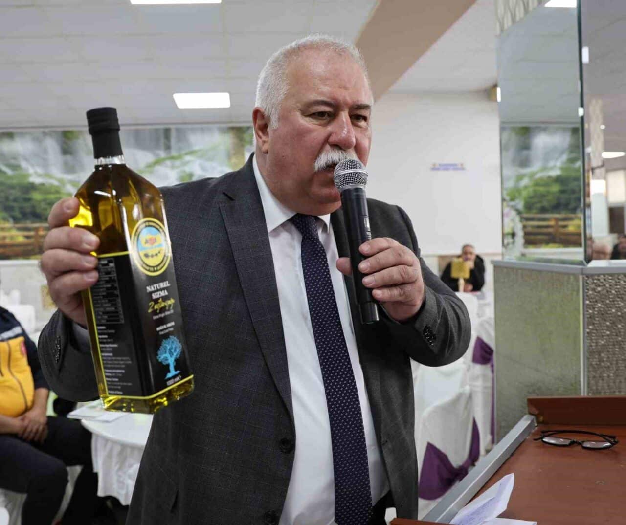 Aydın Şoför Esnaf Kredi Kefalet Kooperatifi'nin mali genel kurulunda, Başkan