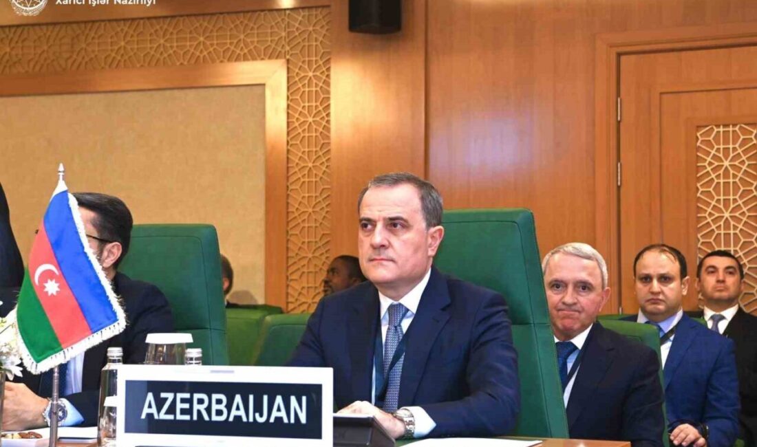 Azerbaycan, Filistin’e Eğitim ve İnsani Yardım İçin Okul İnşaatı Taahhüdünde Bulundu Azerbaycan Dışişleri Bakanı Ceyhun Bayramov, İslam İşbirliği Teşkilatı toplantısında, Filistin'in
