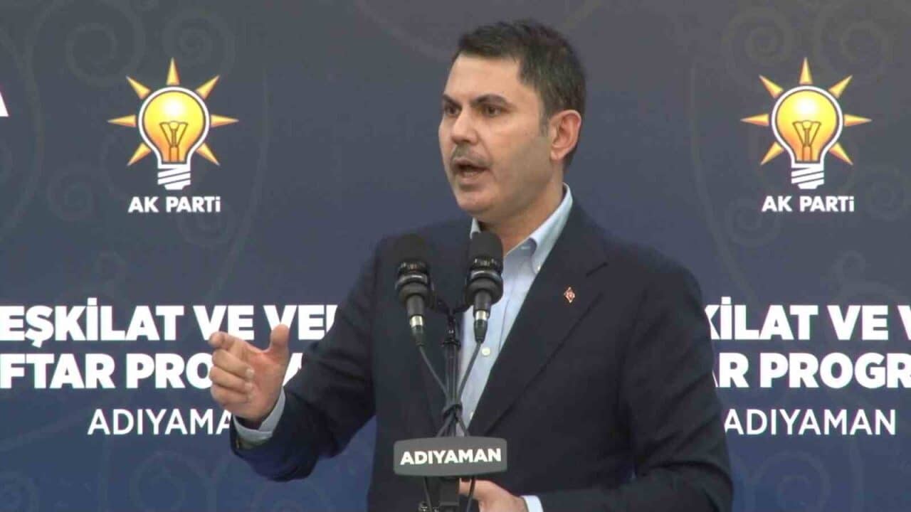 Çevre, Şehircilik ve İklim Değişikliği Bakanı Murat Kurum, Adıyaman'da yaptığı