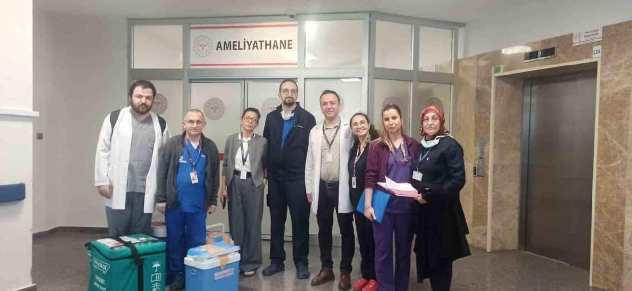 Zonguldak Atatürk Devlet Hastanesi'nde beyin ölümü gerçekleşen bir hastanın organları,