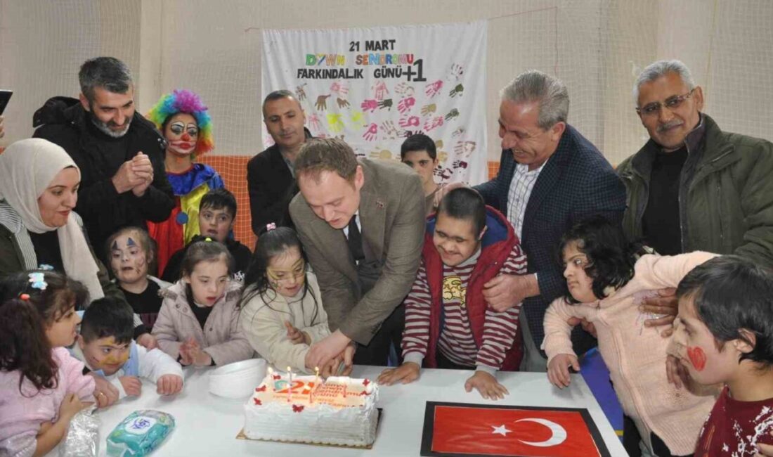 Bulanık Kaymakamı, Dünya Down Sendromu Farkındalık Günü’nde Özel Çocuklarla Pasta Kesti Muş'un Bulanık Kaymakamı Ömer Övünç Koşansu, 21 Mart Dünya Down