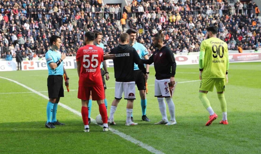 Elazığspor-Erbaaspor Maçında Hakem Sinan Özcan Düdük Çalacak TFF 2. Lig Kırmızı Grup 26. haftasında Elazığspor ile Erbaaspor