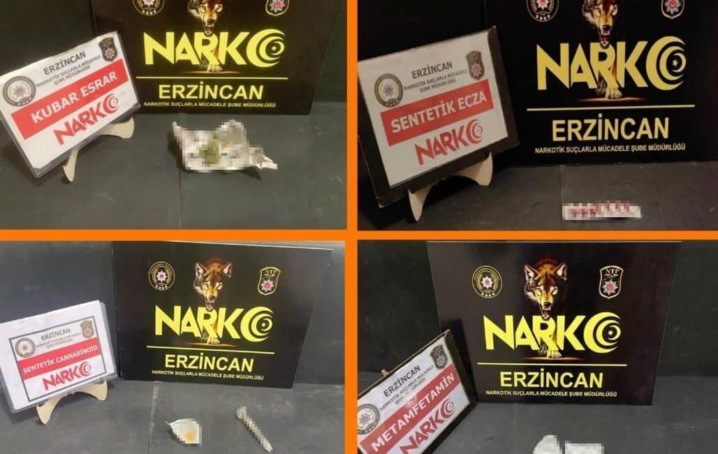 Erzincan’da Uyuşturucu Operasyonu: 7 Gözaltı ve Çok Sayıda Ele Geçirilen Madde Erzincan'da narkotik ekipleri, uyuşturucu ticareti ve kullanımıyla ilgili 7 kişiyi